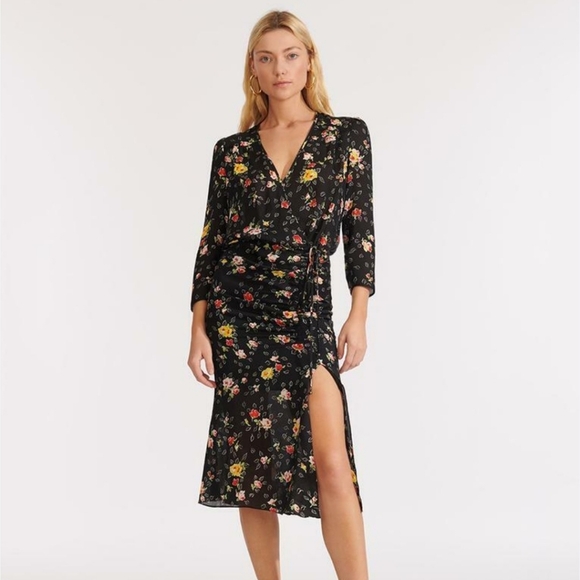 Veronica Beard Floral Wrap-Style Dress – Size 2 #N2 - Picture 7 of 7